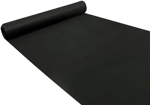 Wedding Aisle Runner Carpet 2mm Non-Slip Black