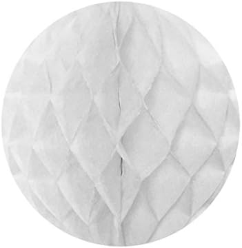 Wrapables 10 Inch Set of 3 Tissue Honeycomb Balls White