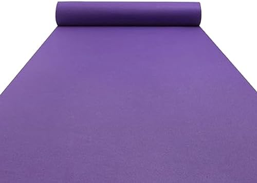 Purple Wedding Aisle Runner Carpet 2mm Polyester 12x30m