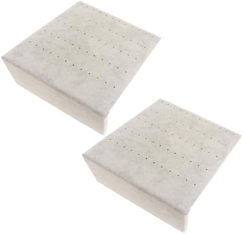 Holibanna 2pcs Flannelette Earring Holder Display Stand