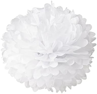 Parliky 10pcs 25cm Paper Tissue Pom Poms for Wedding Decorations