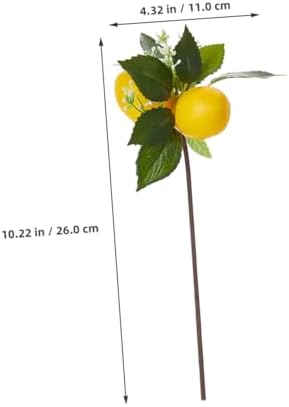 PRETYZOOM Artificial Lemon Napkin Ring Holder Decor