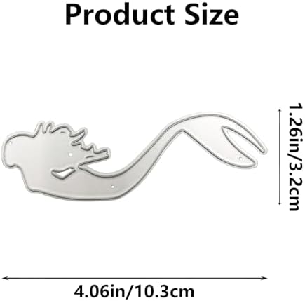 Mermaid Themed Metal Cutting Dies for Scrapbooking and Card Making