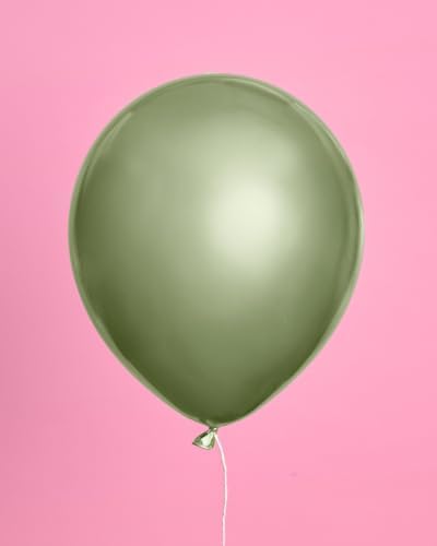 Xo Fetti Metallic Sage Green Balloons 24pk 12 Inch