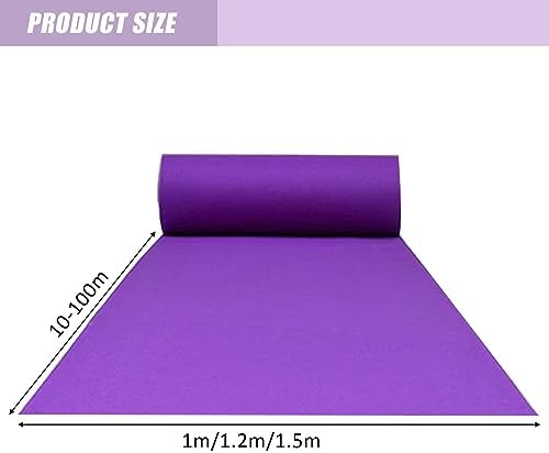 Purple Aisle Carpet Runner for Wedding Events 15x30m