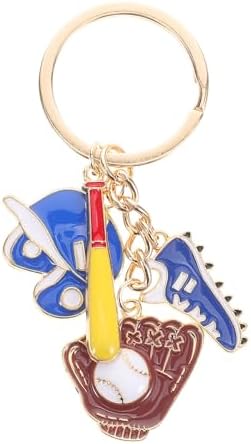 LUOZZY 3 Pcs Mini Baseball Bat Keychain