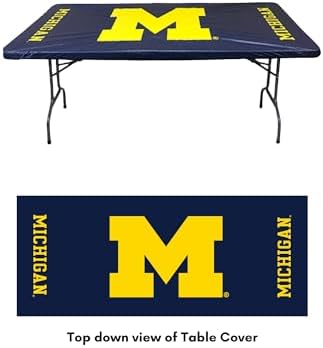 University of Michigan Party Pack for 16 - Table Cover Napkins Included