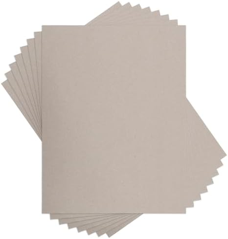 AXELIP Chipboard Cardboard 85x11 Inch 20 Sheets