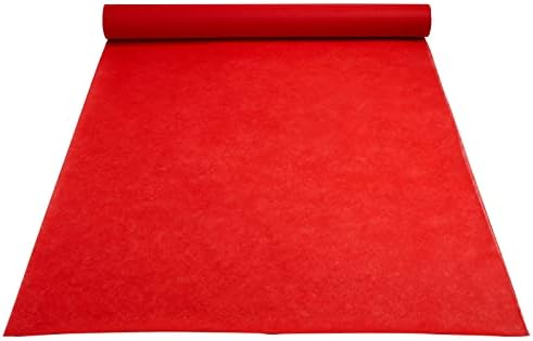 Sustainable Greetings Red Carpet Runner 3ft x 100ft Wedding Aisle Decor