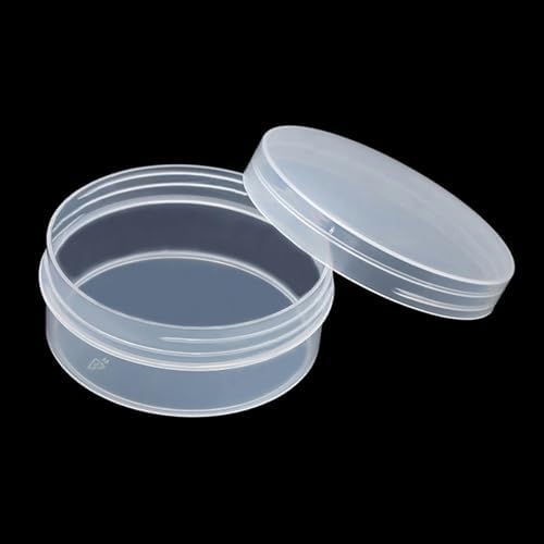 12 Pcs Round Plastic Bead Organizers with Lid