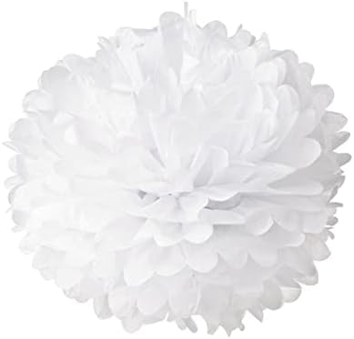 LIFKOME 25cm Tissue Pom Poms 10pcs for Wedding Party Decorations