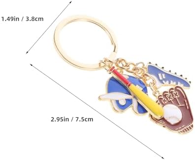 LUOZZY 3 Pcs Mini Baseball Bat Keychain