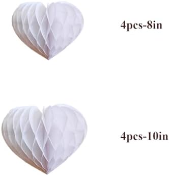 Heart Shaped Honeycomb Balls Party Decorations Set