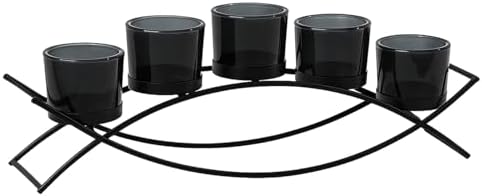 Seraphic Iron Arch Table Centerpiece with 5 Cups