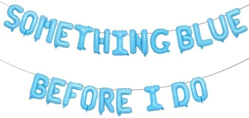 Something Blue Before I Do Foil Balloon Set