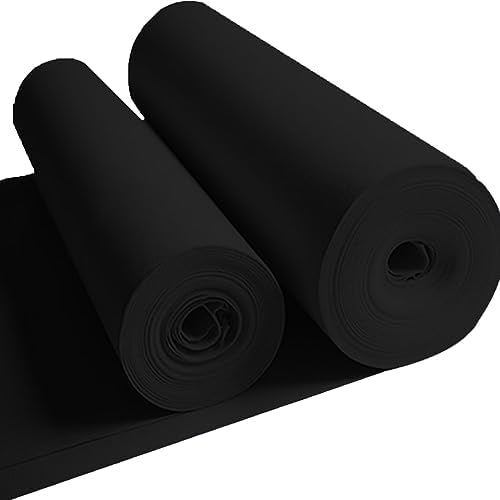 Black Aisle Runner for Wedding Non-Slip Carpet 1x30m