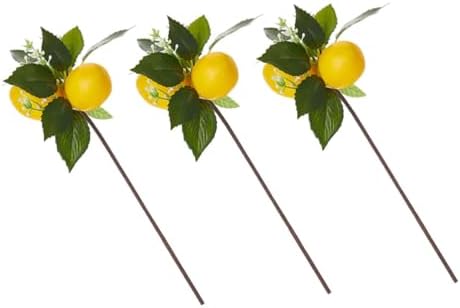 PRETYZOOM Artificial Lemon Napkin Ring Holder Decor