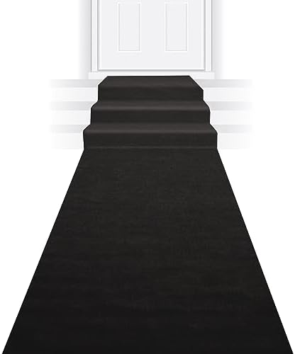 Beistle Black Carpet Runner 24 x 15