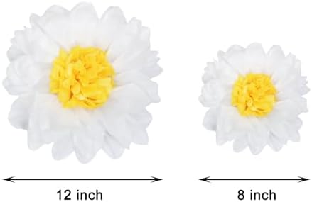 Penta Angel Daisy Tissue Paper Flowers Pom Poms 6Pcs