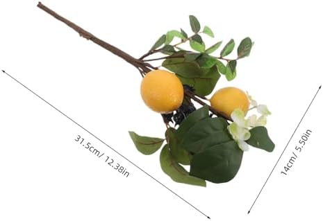 VALICLUD Artificial Lemon and Blueberry Floral Arrangement