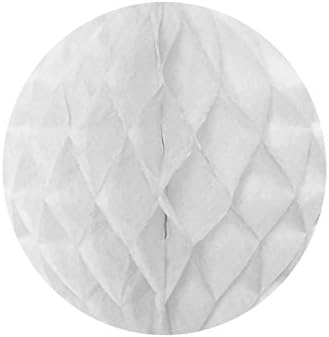 Wrapables 6 Inch Tissue Honeycomb Balls Set of 5 White