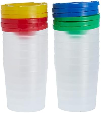 Juvale 12 Pack Spill Proof Paint Cups With Lids for Kids
