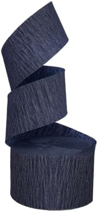 K-Kraft USA-Made Crepe Paper Streamers 2 Rolls Hot Pink and 2 Rolls Midnight Blue