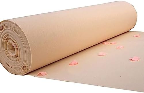 Champagne Runway Rug Wedding Aisle Runner Non-Slip 2mm Thickness 12x30m
