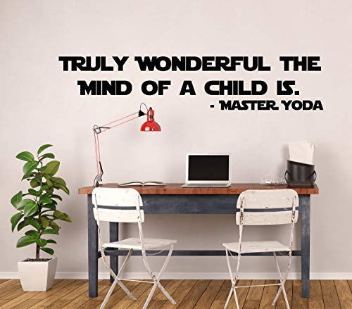 Yoda Child Quote Decal - Star Wars Vinyl Sticker - Wall Art for Bedrooms and Playrooms