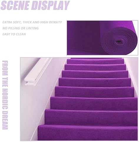 Purple Aisle Carpet Runner for Wedding Events 15x30m