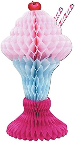 Tissue Ice Cream Sundae Party Decoration