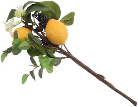 VALICLUD Artificial Lemon and Blueberry Floral Arrangement