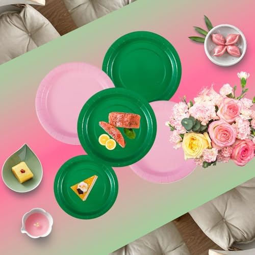 AFZMON Witch Themed Tablecloth 54x108 Inch Pink Green