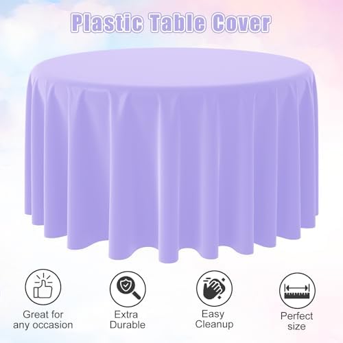12Pack Pastel Rainbow Plastic Tablecloths for Parties