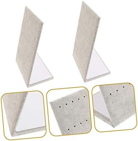 KESYOO 2pcs Vertical Earring Stand Flannelette Jewelry Display Holder for Earrings and Accessories
