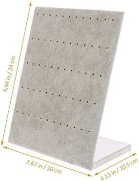 BESPORTBLE 2pcs Jewelry Display Stand Earring Organizers Velvet Suede