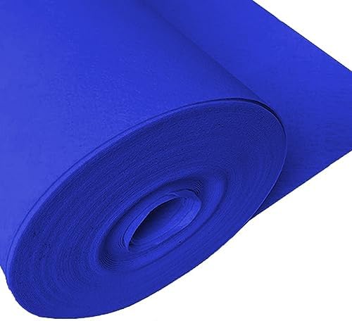 Blue Aisle Runner Wedding Banquet Carpet Non-Slip Bridal Runway Rugs for Indoor Outdoor Events 2mm Thick