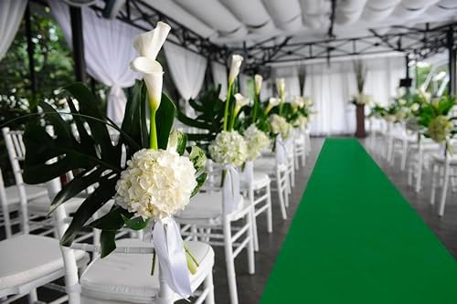 Grass Green Carpet Runner for Party 26x15ft
