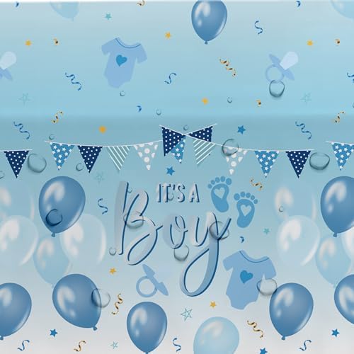 Blue Balloon Baby Shower Tablecloth Set 3 Pack