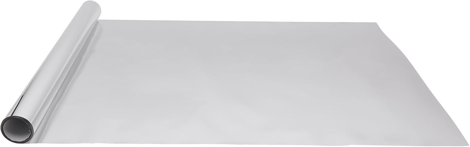 33x33 ft Double Sided Silver Mirror Aisle Runner