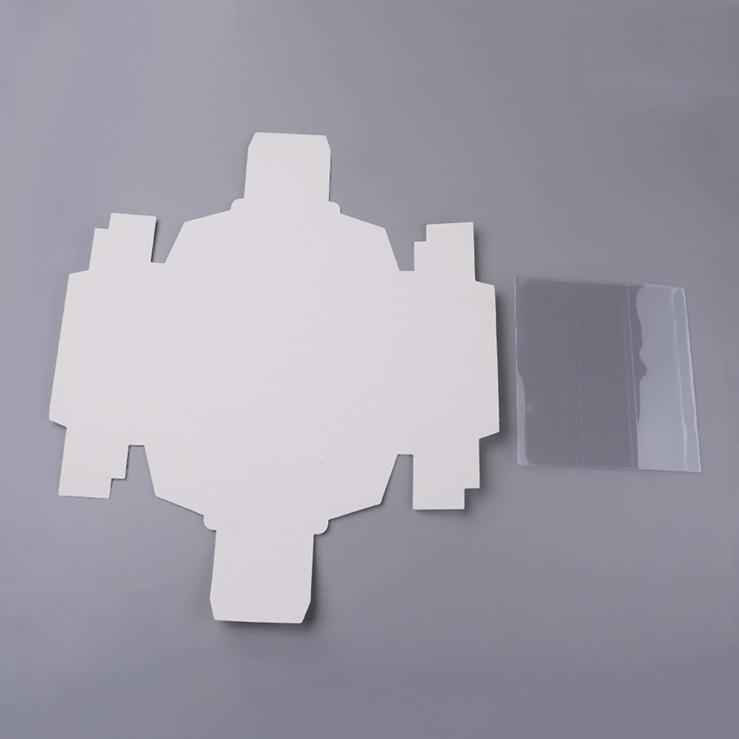 BENECREAT 12 Pack White Rectangle Drawer Kraft Boxes with PVC Window for Party Favors