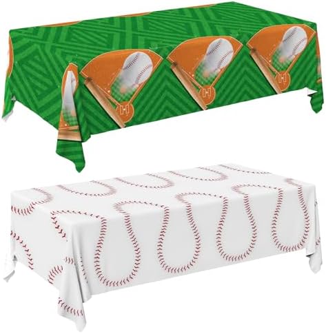 Gatherfun Baseball Party Tablecloths 2-Pack