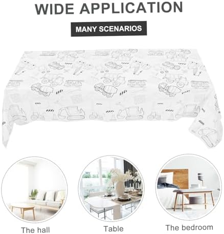 Jojofuny Birthday Themed Paper Tablecloth for Boys and Girls Parties