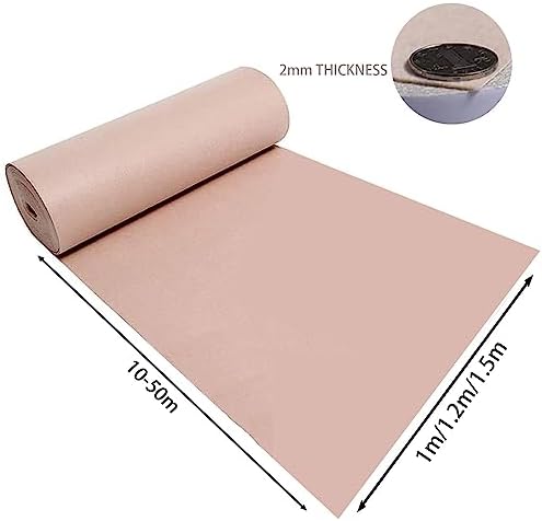 Champagne Runway Rug Wedding Aisle Runner Non-Slip 2mm Thickness 12x30m