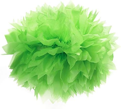 Andersons Kiwi Green Tissue Paper Pom Pom Decoration 16 Inch 3 Count