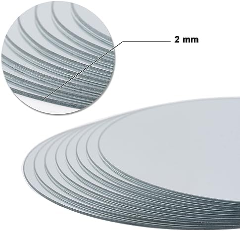 Round Mirror Centerpieces Set of 12 2mm Thick 12 Inch Glass