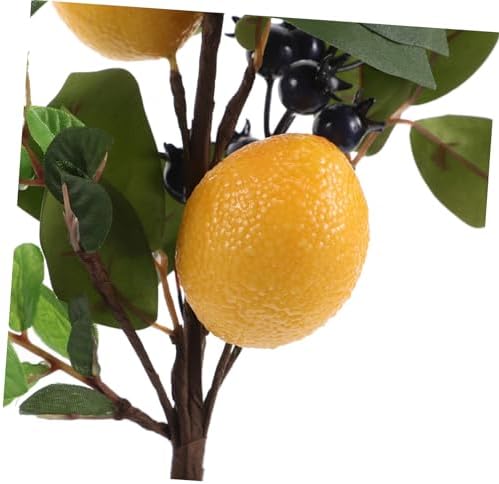 VALICLUD Artificial Lemon and Blueberry Floral Arrangement