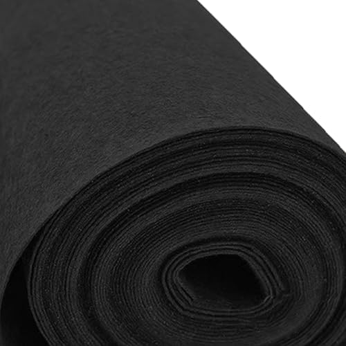 Black Wedding Carpet Aisle Runner 2mm Not Slip for Indoor Outdoor Events