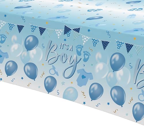 Blue Balloon Baby Shower Tablecloth Set 3 Pack