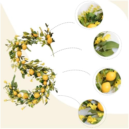 TEMPUS 54 Ft Artificial Lemon Garland for Home Wedding Decorations